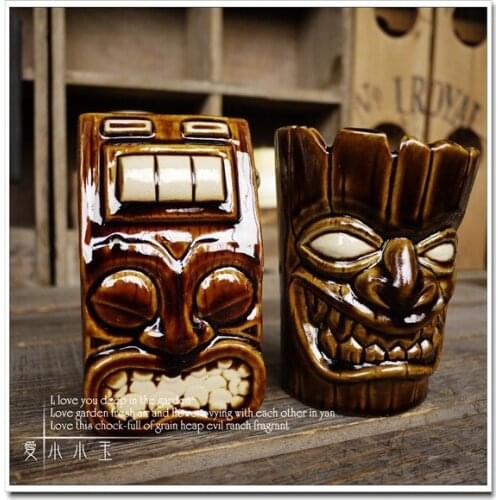 Crazy Jack Popular American Collection Bar Furnishing Articles Tiki Cup Hawaii Home Decoration Ceramic Cocktail Mug Creative Cup