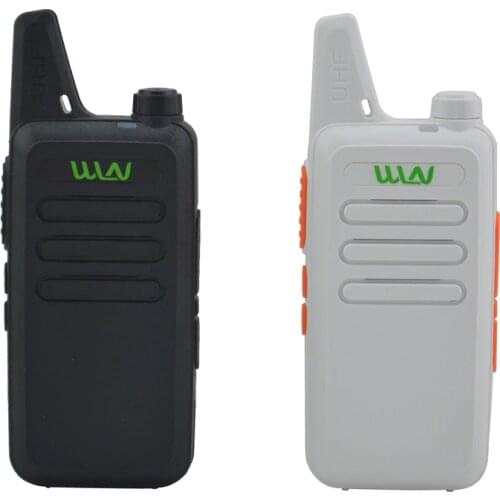 2pcs x WLN KD-C1 Black / White 16 Channel Ultra-thin mini Walkie Talkie UHF 400-470 MHz Ham Radio