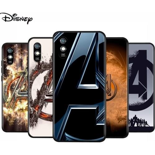 Silicone Cover Marvel Avengers Logo For Xiaomi Redmi 9 9T 9C 8 7 6 Pro 9AT 9A 8A 7A 6A S2 5 5A 4X GO Phone Case