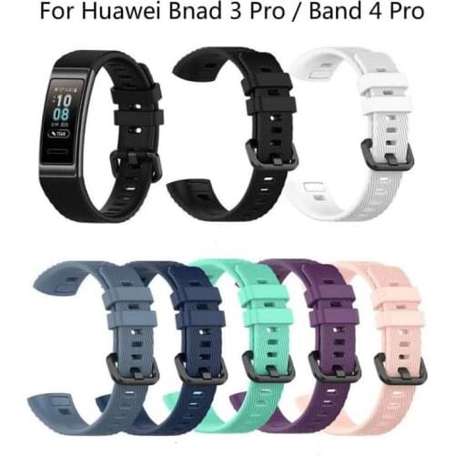 Sport Siliconen Horlogeband Voor Huawei Band 3 / Band 3 Pro / Band 4 Pro Polsband Vervanging Originele Zachte Mode Band Armband