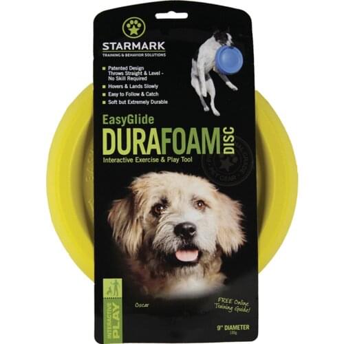 Easy Glide Dura-Foam Flying Disc Dog Toy Color Varies