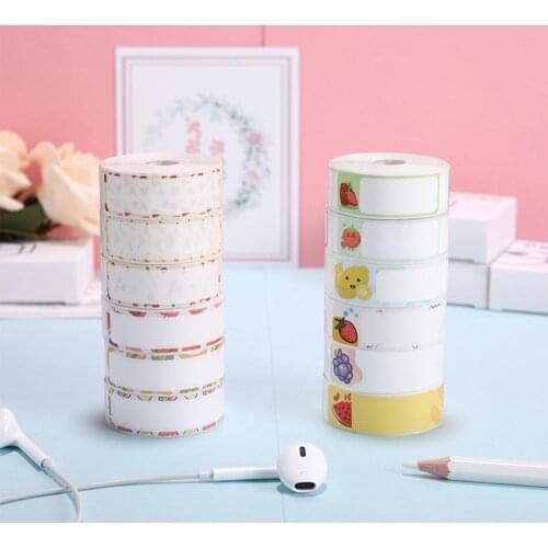 Multi Colors Thermal Printing Paper Printable Sticker for D11 Waterproof Label Printer Paper Supermarket Price Label sticker