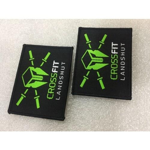 Custom brand hook back touch closures woven patches / embroidered patches / private logo patches / Iron on patches 100pcs/lot