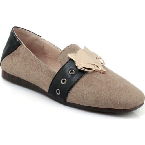 The spring of 2018 the new leisure metal decoration square yards size 30 shallow mouth single shoes 1228-44