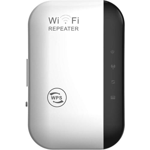 300Mbps WiFi Extender Signal Booster Long Range Coverage Wireless Internet Amplifier Covers 15 Devices