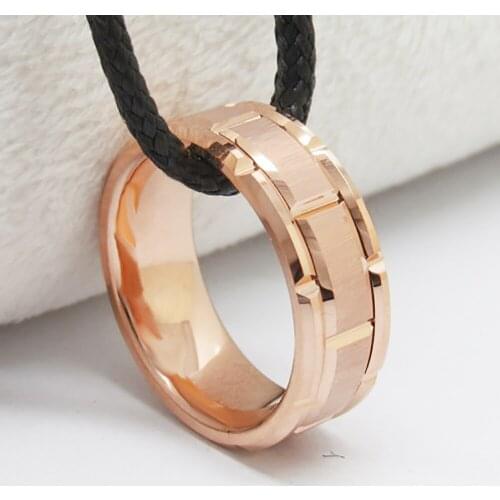 YGK Jewelry Classic Mens 8mm Silver/Black/Rose Gold Tungsten Carbide Wedding Band Brick Patte Anniversary Gift Party Ring