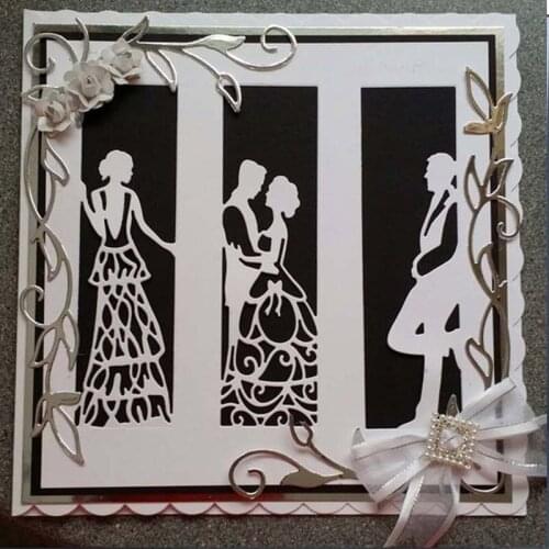 Groom Silhouette Metal Cutting Dies for DIY Scrapbooking Photo Album Wedding Paper Cards Making Decorative Crafts Supplies 2019