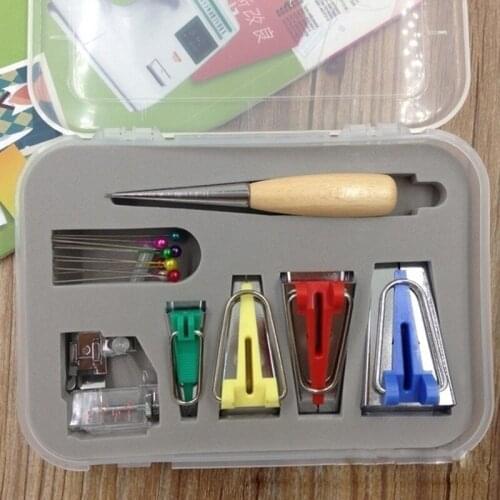16 Pcs/ Set Household Eelectric Sewing Machine Accessories Quilting Awl Binder Foot Fabric Bias Tape Maker Belt Patchwork Tool