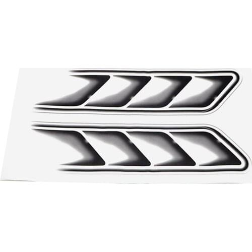 2pcs/Set 3D Shark Gills Car Stickers and Decals Auto Sticker Car Vent Air Flow Decor Car- styling Waterproof 37*21cm