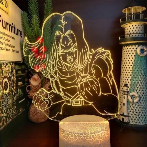 Dragon Ball Z Android 17 3D Led ANIME LAMP Nightlights Color Changing Lampara For Bedroom Decoration