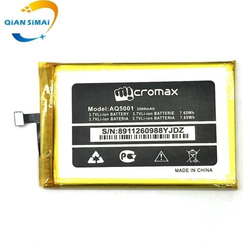 New 3500mAh new high quality micromax AQ5001 battery for micromax AQ5001 zaw1055qaa phone in stock +track code