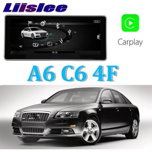 Liislee Car Multimedia Player NAVI 10.25 inch For Audi A6 C6 4F 2004~2011 MMI 2G 3G CARPLAY Radio Stereo GPS Navigation
