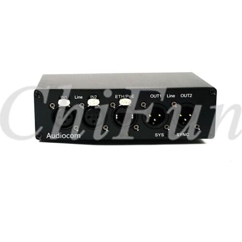 Freeshipping 2X2 Dante AES67 audio network transmission interface box