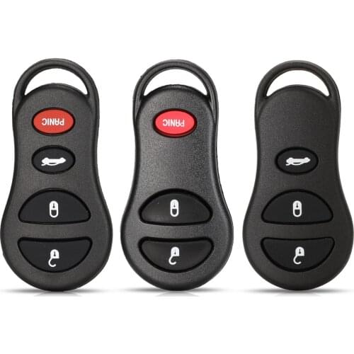 Bilchave 3/4 Buttons Remote Car Key Case Shell FOB For Jeep Liberty Dodge Transmitter Chrysler Sebring Replacement