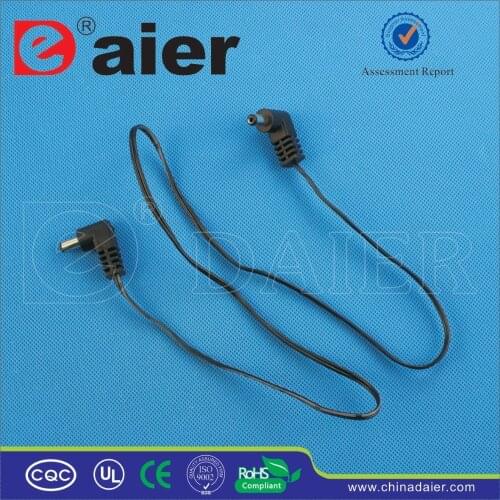 Daier Black Plastic 2.1mm DC2.1F-DC2.1F USB DC Jack Cable/DC Connector Jack/Electrical Plug