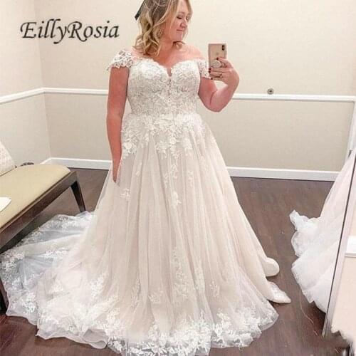 EillyRosia V-neck Wedding Dresses