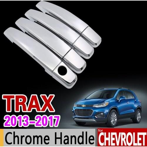 For Chevrolet TRAX Chrome Handle Cover Trim Set Tracker Holden 2013 2014 2015 2016 2017 Car Accessories Stickers Car Styling