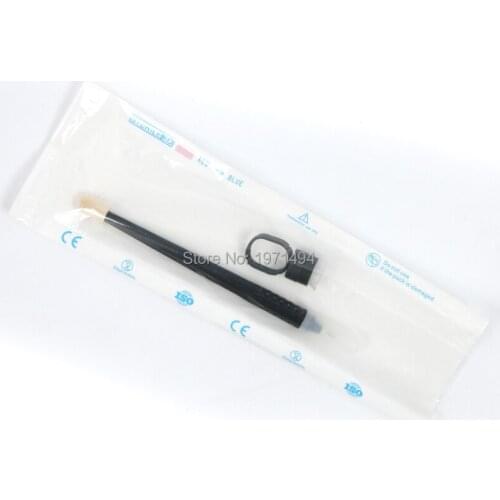 Hot 200pcs black Disposable microblading pen with blade 14pin/15pin/18U Permanent makeup machine pen with eyebrow/lips brush