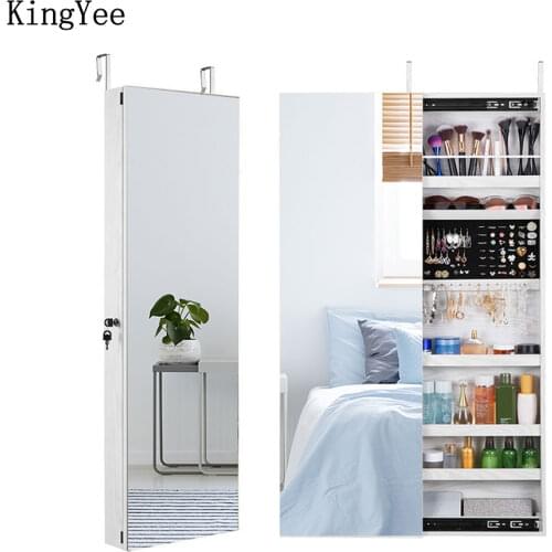 KingYee bedroom furniture makeup mirror cabinet sliding wall-mounted mirror cabinet with safety protection lock