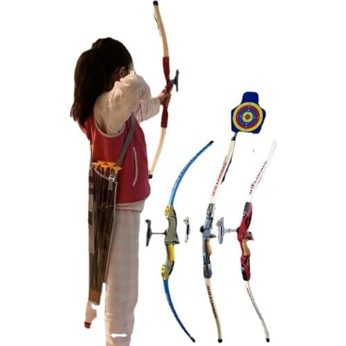 Boys Toy Childrens Bow and Arrow Professional Indoor Shooting Sports Sucker Reflex Bow Archery Target Set