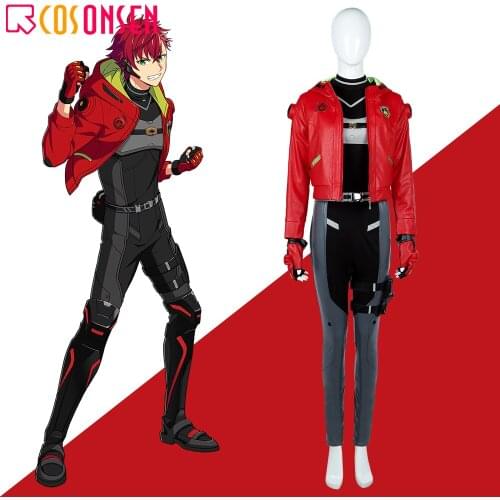 New Game Helios Rising Heroes Akira Otori Hero Cosplay Costume Mens Costume COSPLAYONSEN custom made
