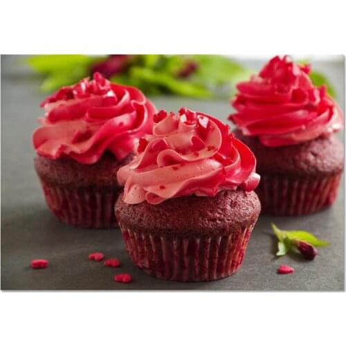 Cupcake Poster Custom Canvas Poster Art Home Decoration Cloth Fabric Wall Poster Print Silk Fabric 30X45cm40X60cm