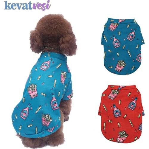 Cute Cartoon Dog Clothes for Small Dogs Thick Dog Coat Hoodies Autumn Round Neck Dog Jacket Chihuahua French Bulldog Clothing