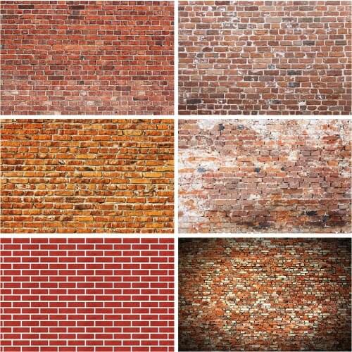 Vintage Retro Brick Wall Background for Photography Baby Shower Newborn Pet Food Photography Background Photo Studio Backdrop