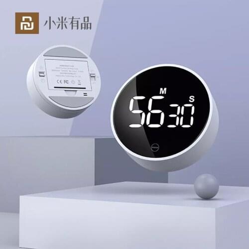 Youpin Timer Rotation Timing Adjustable Sound Brightness Magnetic LED Digital Display Kitchen Alarm Clock Fitness Sport Timer
