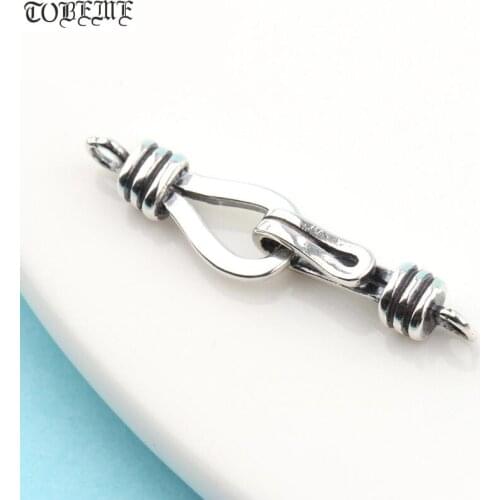 Handmade 100% 925 Silver HookS DIY Bracelet Hook Sterling Silver Jewelry Findings Clasp and hook