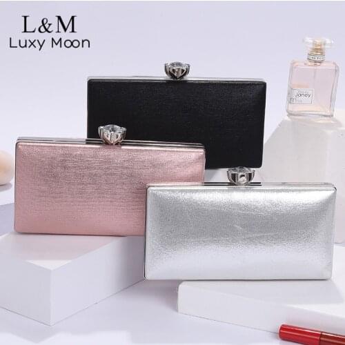 Women Clutch Bag Elegant Silver Wedding Purses And Handbags 2021 Luxury Designer Small Party Evening Bag Messenger Bags X303H
