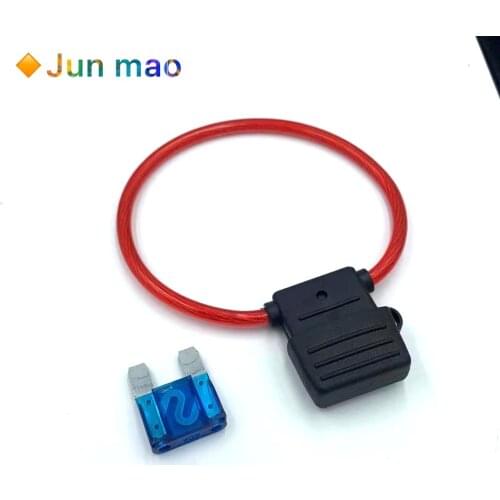 1set Inline Auto Blade Fuse Holder 8AWG Fuse Holder MAXI Fuse Holder With 26cm Wire Plastic Cover with 60A MAXI FUSE