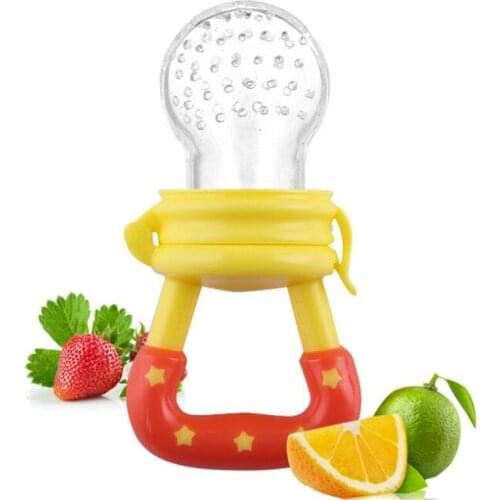 1PC Baby Girl Teether Nipple Fruit Food Mordedor Bite Silicone Teethers Safety Feeder Bite Food Nipple Teether