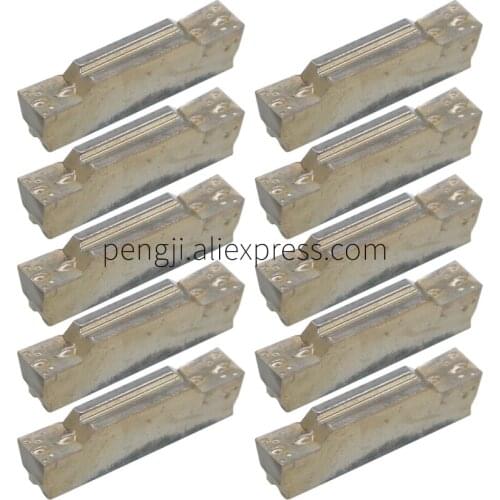 10PCS MGMN200/300/400/500/-G/-M H01 CNC Grooving Carbide Inserts for MGEHR/MGIVR Lathe Grooving Cutting Tools,For aluminum alloy