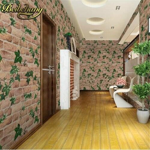 Beibehang brick wallpaper PVC papel de parede 3D wallpaper roll leaf wall paper rolls waterproof for background wall living room