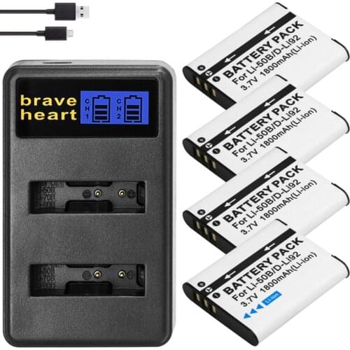 Li-50B LI50B li 50B D-LI92 Battery + dual Charger for OLYMPUS SP 810 800UZ u6010 u6020 u9010 SZ14 SZ16 D755 u1010 SZ30 SZ20