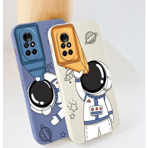 Space Astronaut Ins Ultra Thin Case For Huawei Nova 8 7 Pro SE 6 SE 5 Pro 5Z 5I 5Ipro 5T 4 4E Shockproof Soft Phone Cover Coque