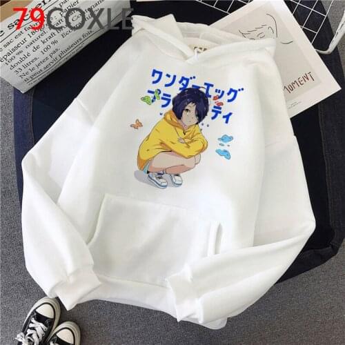 Wonder Egg Priority hoodies female grunge y2k aesthetic 2021 Ulzzang female sweatshirts pullover 2020 printed