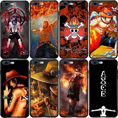 Cover Case for Xiaomi Redmi Note 6 7 9 8T 10T 9S 9A 8A A3 A2 A1 Pro Lite Black Shark Mix Max One Piece Portgas D. Ace