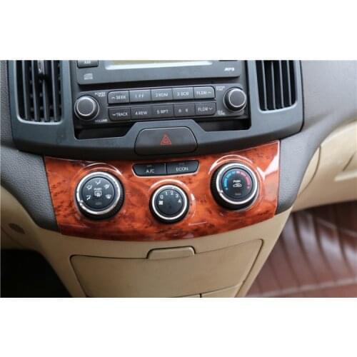 For 2008-2015 Hyundai Elantra Peach wood frame Radio Audio Panel Dash Mount Trim Refitting Kit Fascia Face Surround Frame