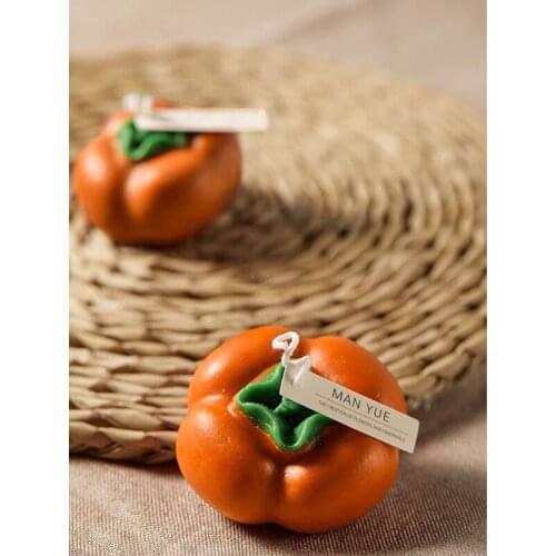 Simulation Persimmon Shape Candle Mold for Candle Making Silicone Mold for soap Making DIY Candles for Home Decor