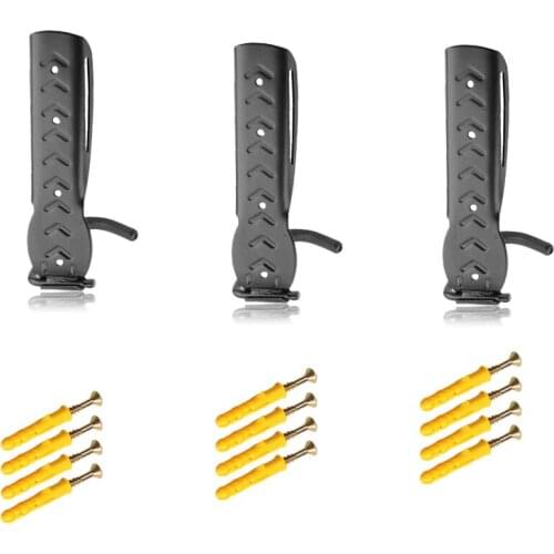 Kalosse Scooter hanger 3PCS Steel Bicycle Wall Rack Fixed Gear/Road Bike Hanging Hook