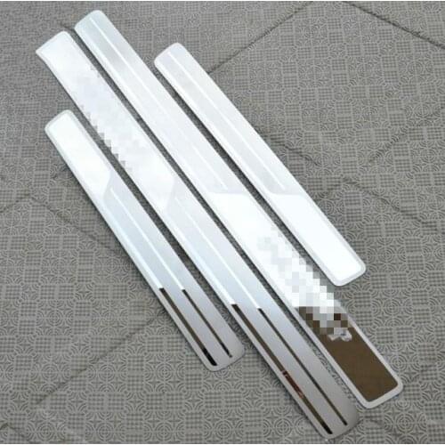 Zinc-Aluminum Alloy Door Sill Scuff Plate for Passat B5 B7 B6 1998-2017