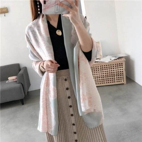 Fashion New Silk Scarves and Shawls Women Boho Chiffon Folard Hijab Scarf Femme Long Bandana Bufanda Mujer Plus Size 180cm