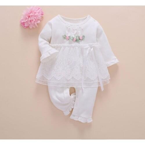 Newborn baby girl clothes infant photography set twins one years robe rompers baby birthday gift cotton roupas infantis menina