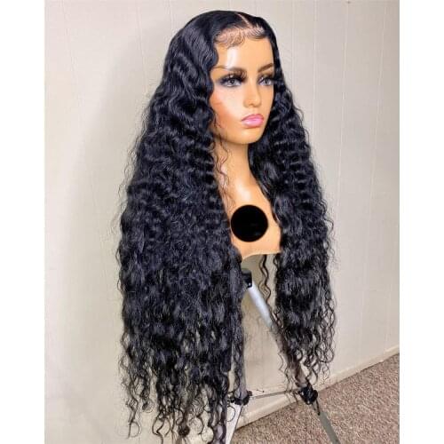 Black Hair Synthetic Lace Front Wigs for Black Women Curly Lace Wig with Baby Hair Heat Resistant Fiber Hair Replacement Wigs