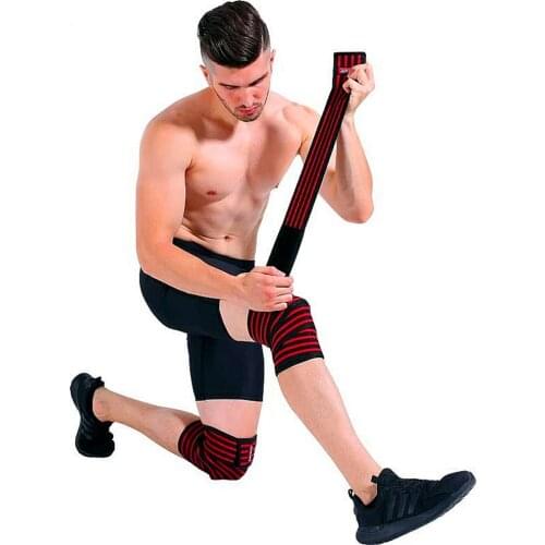 2 Pieces Weightlifting Bandages For The Knees Fitness Legs Protection Gym Workout Training Knee Support