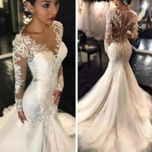 R&B SHAXUAH V-neck Wedding Dresses