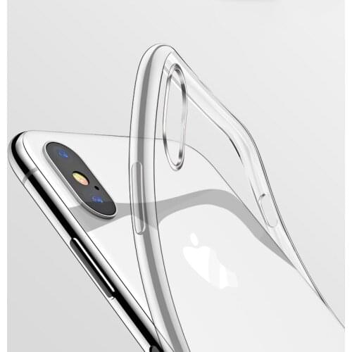 Luxury TPU Phone Case for iPhone X XR XS 11 12 Mini Pro MAX SE 2020 6 6S 7 8 Plus Plating Edge Soft Transparent Silicone Cover