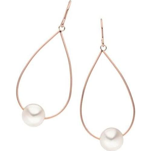 Mavis Hare MOMI Pearl Water Drop Earrings Minimalist Jewelry Aloha Ocean Earrings as Beach Girl Gift